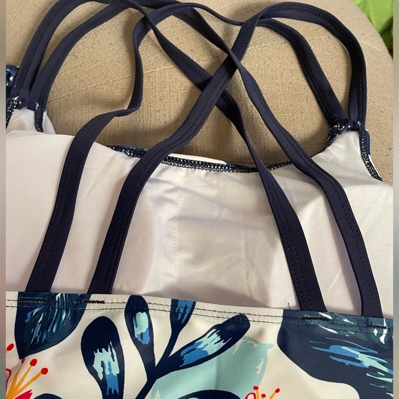 New FullCoverage Ruffle Hawaiian floral 
Bathing suit & matching Tankini SwimTop - Picture 6 of 12